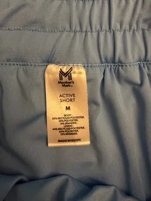 Members Mark Carolina Blue Athletic Shorts thumbnail 2