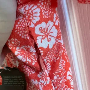 ANTHROPOLOGIE FOREVER THAT GIRL Puff Sleeve Floral Mini Dress Orange‎ thumbnail 8