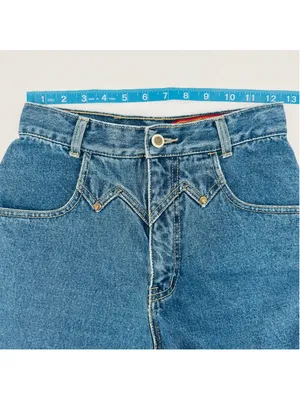 90’s Lawman Western High Rise Blue Jeans Size 6 Tall thumbnail 7