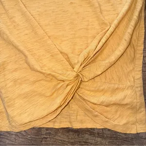 Altar’d State Women's Knot Front Yellow Sleeveless Top thumbnail 3
