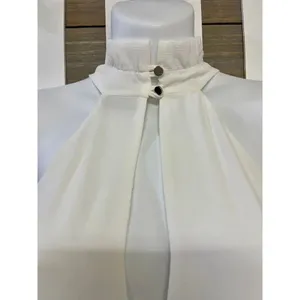 Vici High Neck Ivory Long Maxi with Front Slit- Medium thumbnail 5