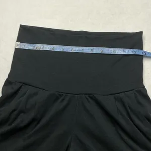 Nike Dri-FIT Womens Black High Waisted Foldover‎ Yoga Training Shorts Small thumbnail 7