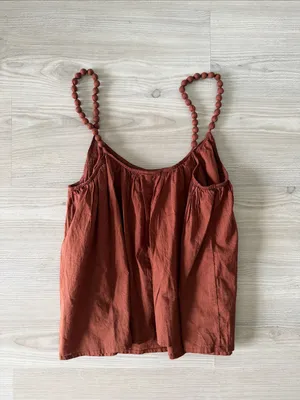 A New Day Rustic Red Spaghetti Strap Tank Top thumbnail 3