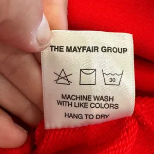The Mayfair Group mental health Full Zip Tracksuit sweatshirt red size s/m thumbnail 5