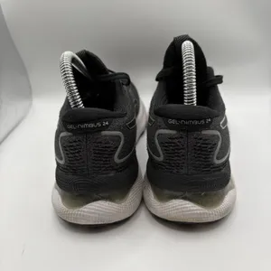 Asics Gel-Nimbus 24 Black White Running Shoes Sneakers 1012B201 Women's Size 6.5 thumbnail 4