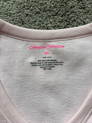 Suzette Collection pink crop top thumbnail 3