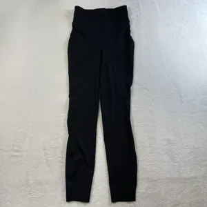 Lululemon Sz 2 Base Pace High-Rise Running Tight 25" In Black Nulux‎ W5DKHS thumbnail 4