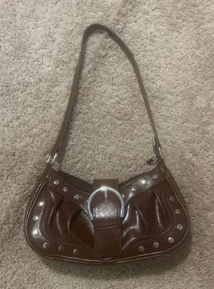 Pleather purse Brown thumbnail 1