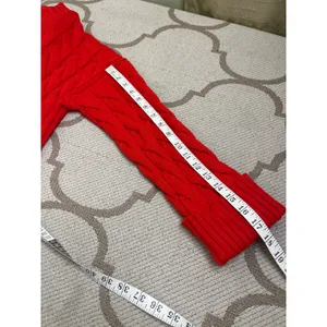 J. Crew Cotton blend cableknit side-slit crewneck sweater, style:Bm401, size s/m thumbnail 10