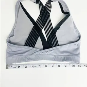 VICTORIA'S‎ SECRET Gray V-Neck Sports Bra XS thumbnail 4