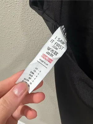 NWT I Saw It First Black Bodysuit thumbnail 4