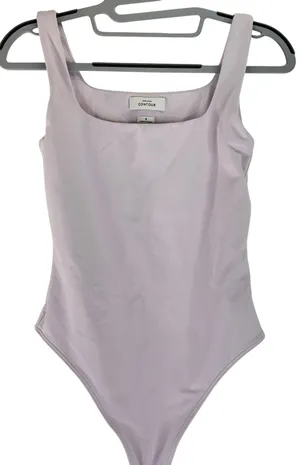 Aritzia Babaton Light Pink Contour Thong Bodysuit Size Small thumbnail 1