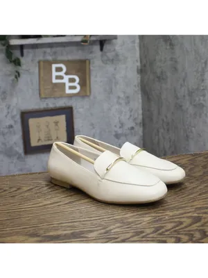 NWT Journee Collection Square Toe Slip-On Block Heel Ivory Off White 8.5W thumbnail 2