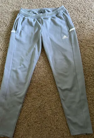 Adidas Men's Light Gray Joggers thumbnail 1