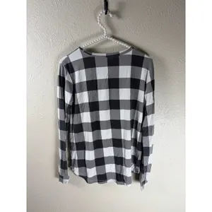 Kyte Baby Women’s Bamboo Pajama Set Size Small Matching Top Pants Plaid Gingham thumbnail 6