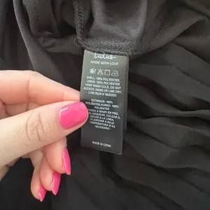 Lulus Graceful Finesse Black Pleated Long Sleeve Maxi Dress Size small Formal thumbnail 9