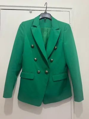 Green Double Breasted Women Blazer size M thumbnail 2