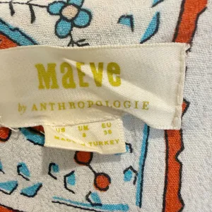 ANTHROPOLOGIE MAEVE Praslin Printed‎ Button Front Midi Dress thumbnail 5