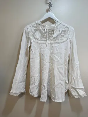 Romantic Poetic Flowy Lacey Flowy Dainty Feminine Flirty White For love and Lemo thumbnail 5