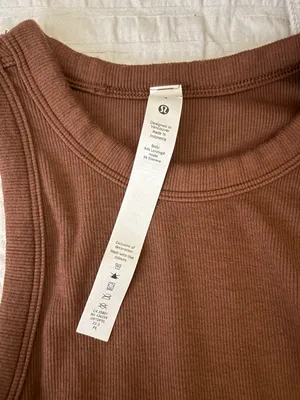 High Neck Tank Top Brown thumbnail 3