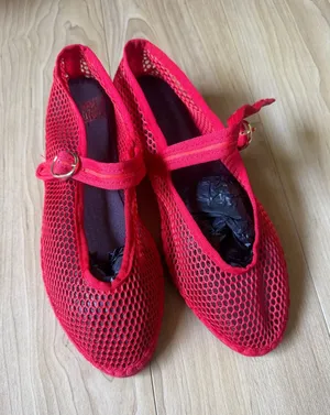 Isabella Mesh Mary Jane Flats Red Size 5 thumbnail 1