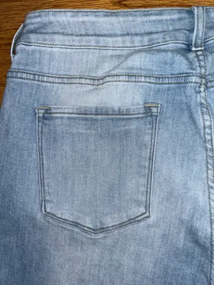 Kancan Bootcut Jeans Women’s Plus Size 22 Light Wash Distressed Raw Hem Slits thumbnail 12