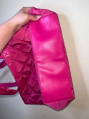 Juicy Couture Hot Pink‎ Quilted Tote Bag NWT Barbiecore Y2K Shoulder Bag thumbnail 11