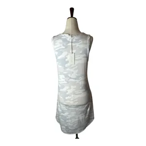 Z Supply Dress Women Medium Gray Camo Avery‎ Tank Mini NWT Athleisure Gorpcore thumbnail 3