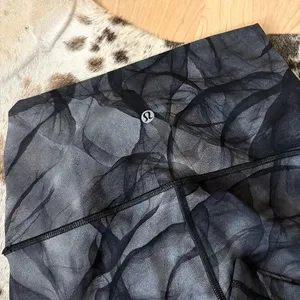 LULULEMON Wunder Under Pant Legging Hi-Rise‎ Midnight Tulle Multi Black Size 6 thumbnail 8