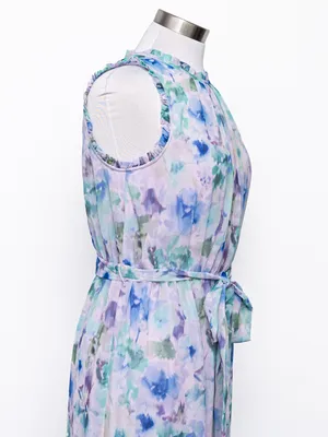 Adrianna Papell -‎ Watercolor Chiffon Print Dress thumbnail 8