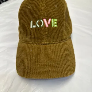 Aerie Brown and Yellow Corduroy Cap thumbnail 7