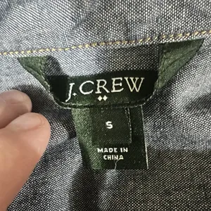 J.Crew Women's Blue Denim Chambray Shirt Dress Roll Tab Sleeve Size Small Preppy thumbnail 5