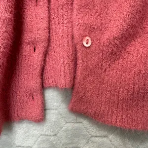 The Reeds J.Crew Cardigan Sweater Pink Pointelle Knit Coquette Y2K Soft Womens M thumbnail 6