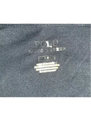 Women's Polo Ralph Lauren V-Neck Tee - Black & Red - Size L thumbnail 4