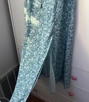 Amazon Floral Green Midi Dress thumbnail 5