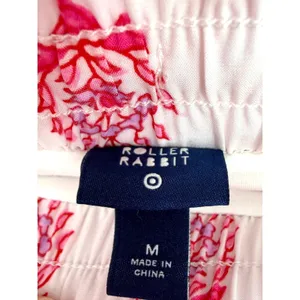 Roller‎ Rabbit Target Ruffle Floral Shorts Women L Pink Drawstring Boho Beach thumbnail 9
