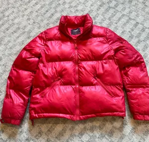 Women's Red Puffer Jacket thumbnail 1