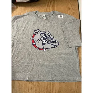 American Apparel B65 New Women’s Georgia Bulldogs Cropped Tshirt Cotton Heather Gray size Large thumbnail 1