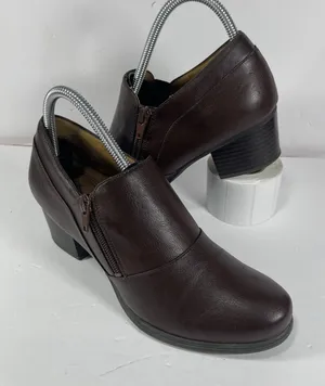 Natural Soul Brown Faux Leather Ankle Boots/Booties thumbnail 1
