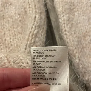 Free People Women's oversized Cream Sweater thumbnail 4