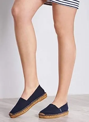 Viscata Barceloneta Canvas Espadrilles Navy Blue 12 Spain thumbnail 1