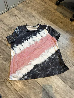 Shein Curve 2XL Womens T Shirt Tie Dye Round Neck Short Sleeves thumbnail 4