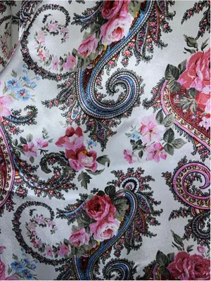 Victoria's Secret Floral Paisley Pajama Pants Size M White Pink thumbnail 4