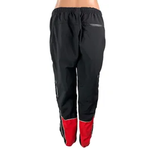 Karl Legarfeld Women's Black Side Stripes Drawstring Athletic Track Pants Size L thumbnail 3