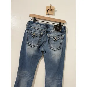 Miss Me Jeans Bootcut Size 29 Med Wash Fade Style # J55014B32 Y2K Western Retro thumbnail 4