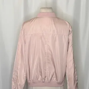 Anthropologie HEI HEI Journey Bomber Jacket Solid Light Pink Sporty Medium thumbnail 10