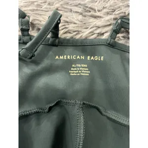 American Eagle Jumpsuit Women's Size X-Large One Piece Unitard Yoga Moss Green thumbnail 3