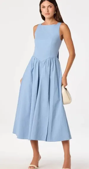 ASTR Bow Back Maxi Dress thumbnail 1