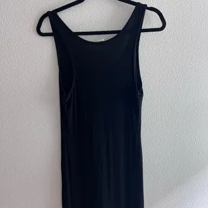 Old navy black long maxi dress size medium thumbnail 4