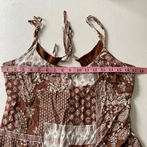 LA Hearts Paisley Slip Dress Medium Boho Patchwork Mini Dress thumbnail 5